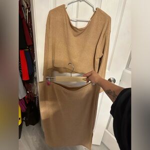 1XL SHEIN Crop and Skirt Set